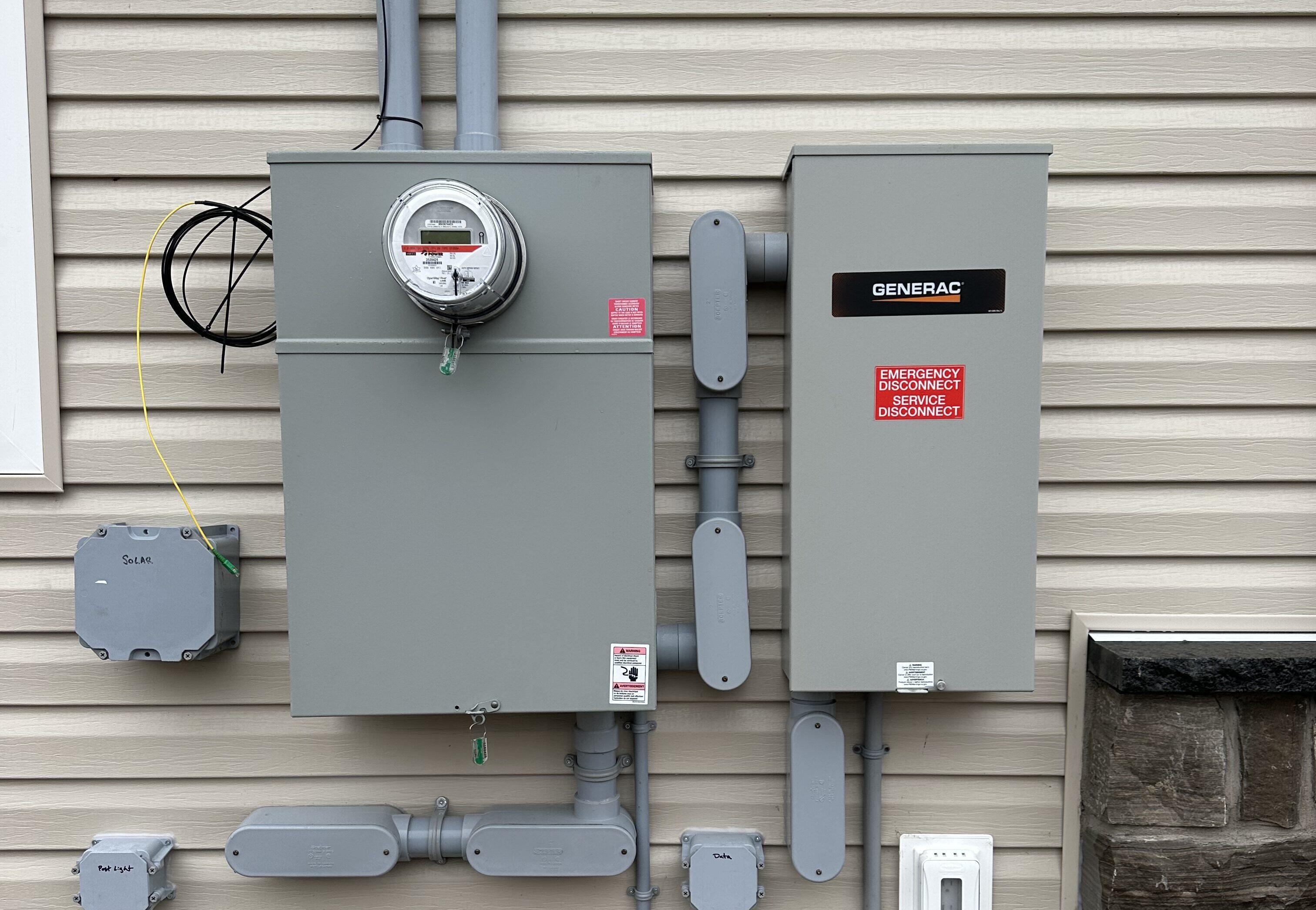 GenerLink transfer switch installation Halifax Nova Scotia.