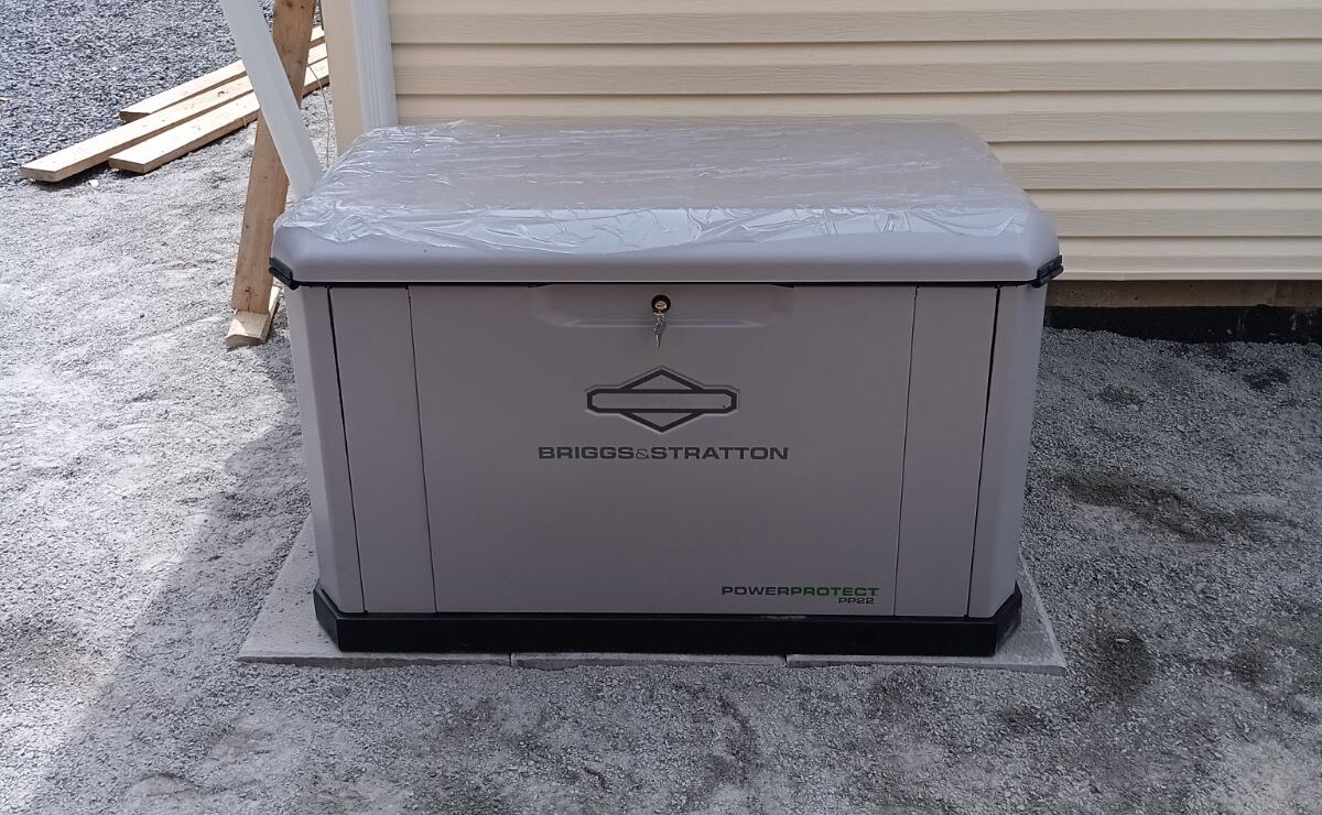 Plugging generator into GenerLink Halifax Nova Scotia.